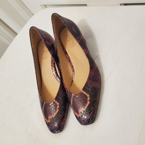 NWOT 27 Edit Snakeprint Geneva Pumps Size 6.5 - Picture 3 of 14